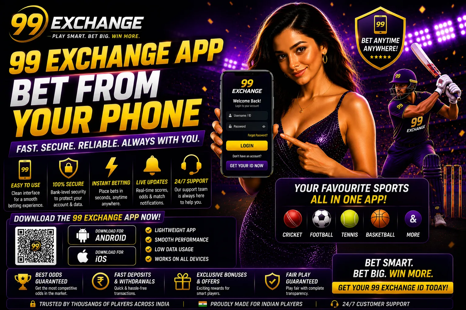 99 Exchange App – Bet from Your Phone