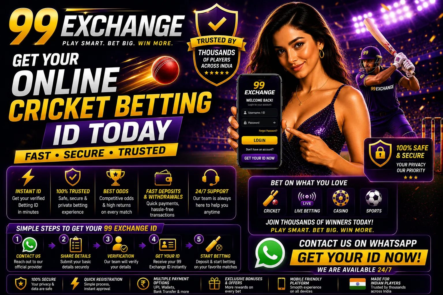 99 Exchange – Get Your Online Cricket Betting ID Today